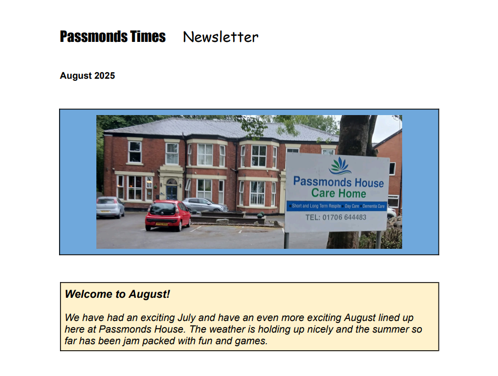 August Newsletter 2025
